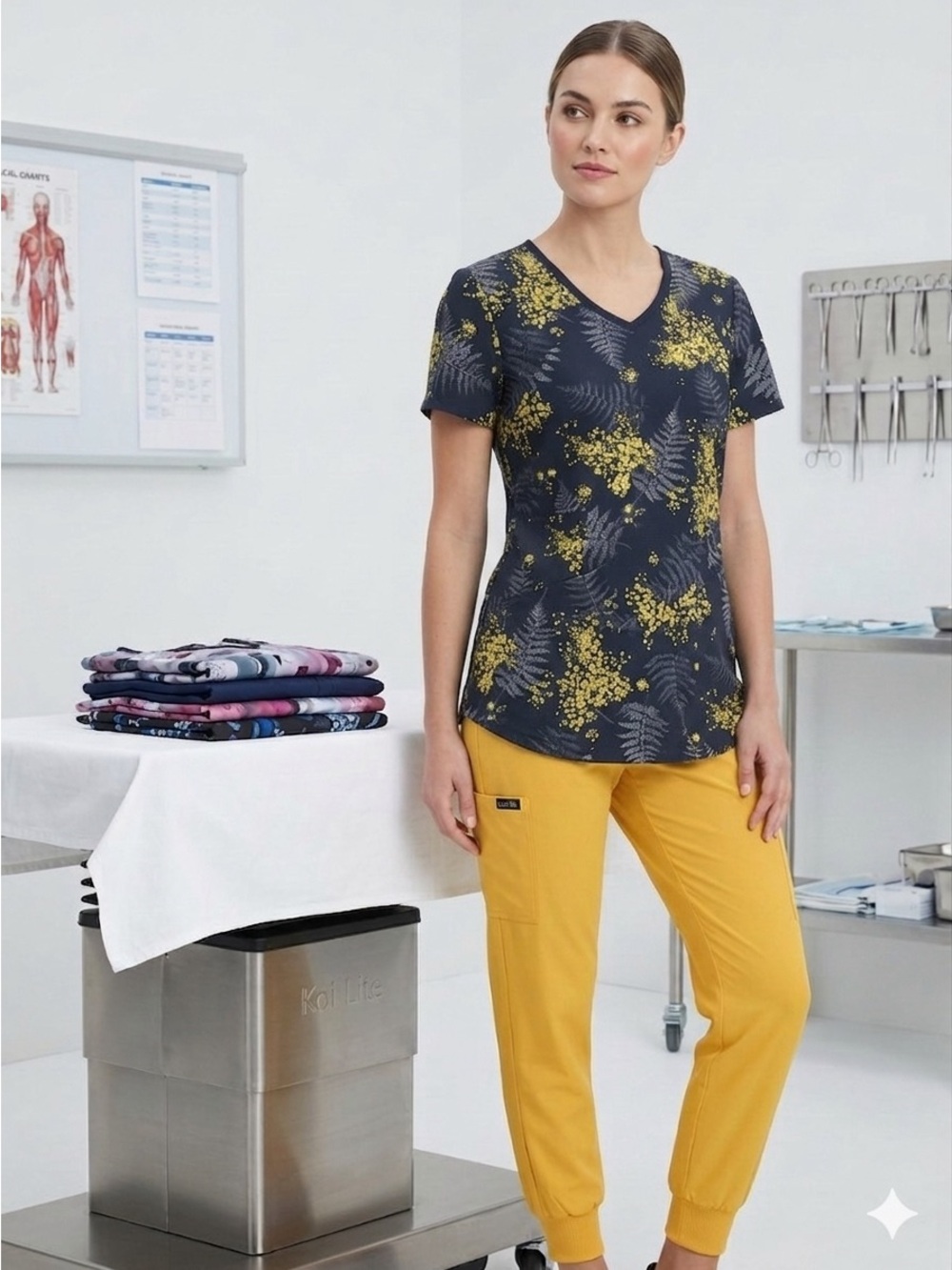 Koi lite scrub set + 3 extra tops
